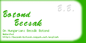 botond becsak business card
