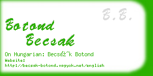 botond becsak business card